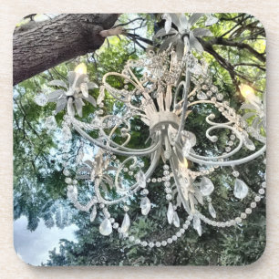 Dessous-de-verre Lustre en cristal blanc chic minable