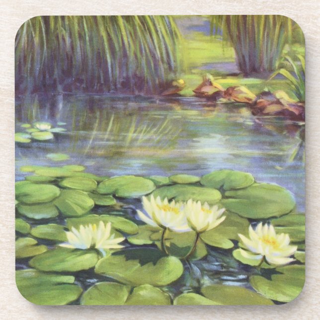 Dessous-de-verre Lys d'eau par Cargill, 1937 (Devant)