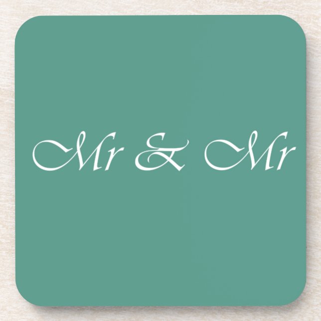 Dessous-de-verre M. & M. Typographie (Devant)