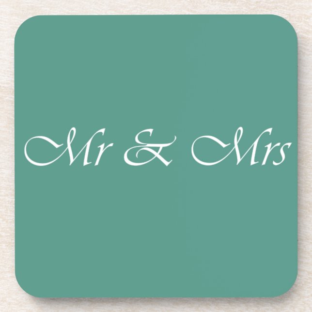 Dessous-de-verre M. & Mme Typographie (Devant)