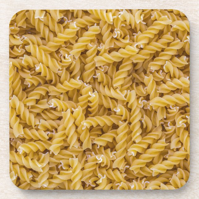Dessous-de-verre Macro pasta Fusilli en tant que structure arrière  (Devant)