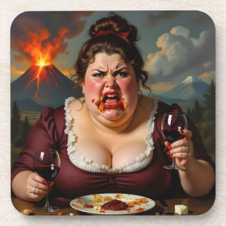 Dessous-de-verre « Madame Lava-Cake » - Elle Explose À Tout Moment
