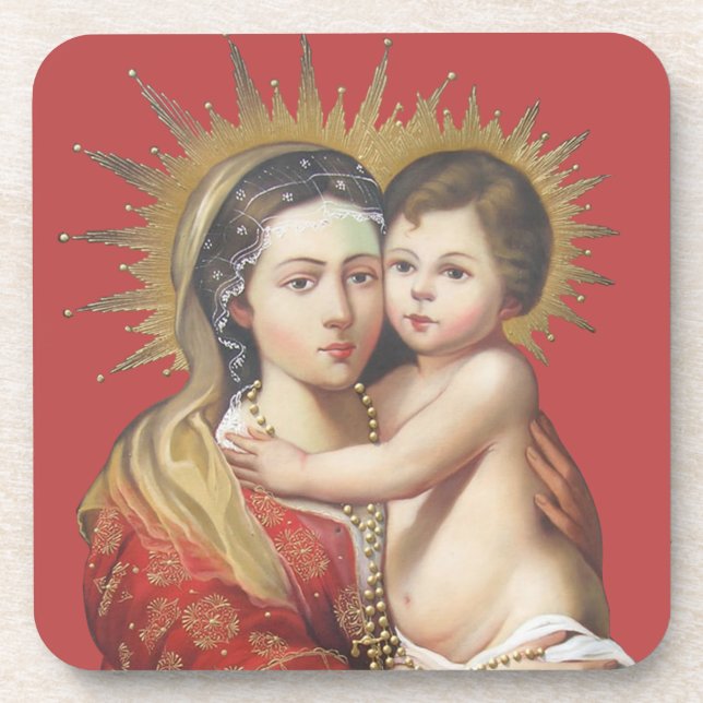 Dessous-de-verre Madone et Enfant (Devant)