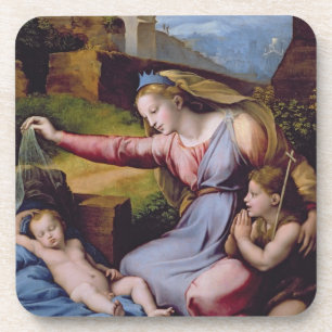 Dessous-de-verre Madonna du diadème bleu ou Madonna de t