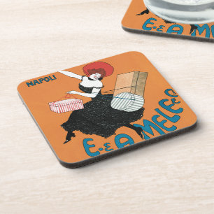 Dessous-de-verre Magasin Italien Art Nouveau Vintage par Capiello