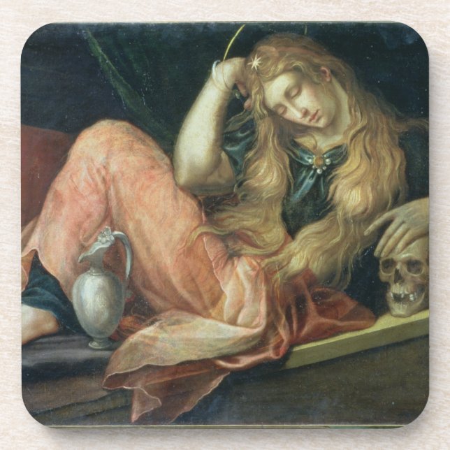 Dessous-de-verre Magdalene (huile sur la toile) (Devant)