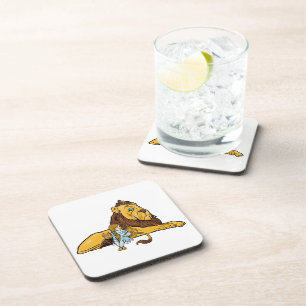 Dessous-de-verre Magicien vintage d'Oz, Dorothy et Toto avec Lion