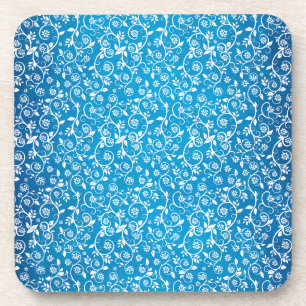 Dessous-de-verre Magnifique motif géométrique bleu