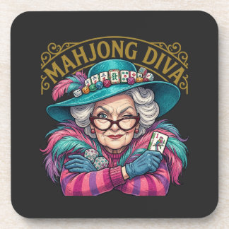Dessous-de-verre Mahjong Diva Funny Women's