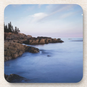 Dessous-de-verre Maine, parc national d'Acadia, coucher de lune