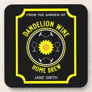 Dessous-de-verre Maison Brassé Dandelion Vin personnalisé