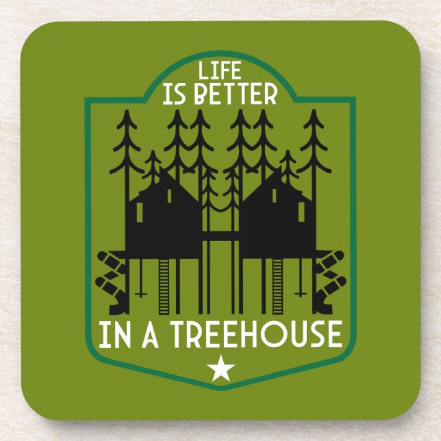 Dessous-de-verre Maison Treehouse (Devant)