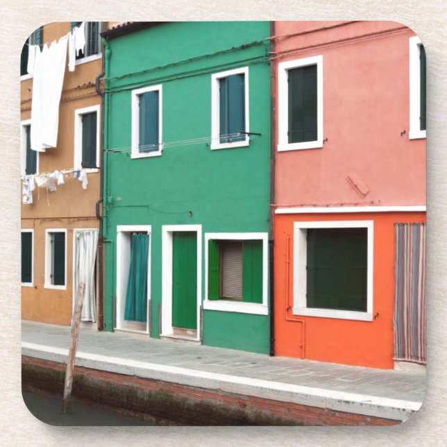 Dessous-de-verre Maisons sur le front de mer (Devant)