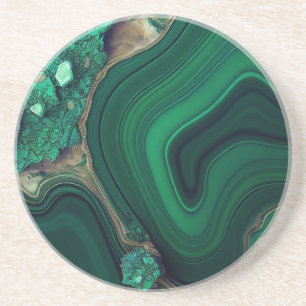 Dessous de verre malachite