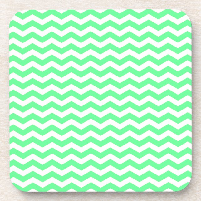 Dessous-de-verre Malibu Seafoam Wave Chevron (Devant)