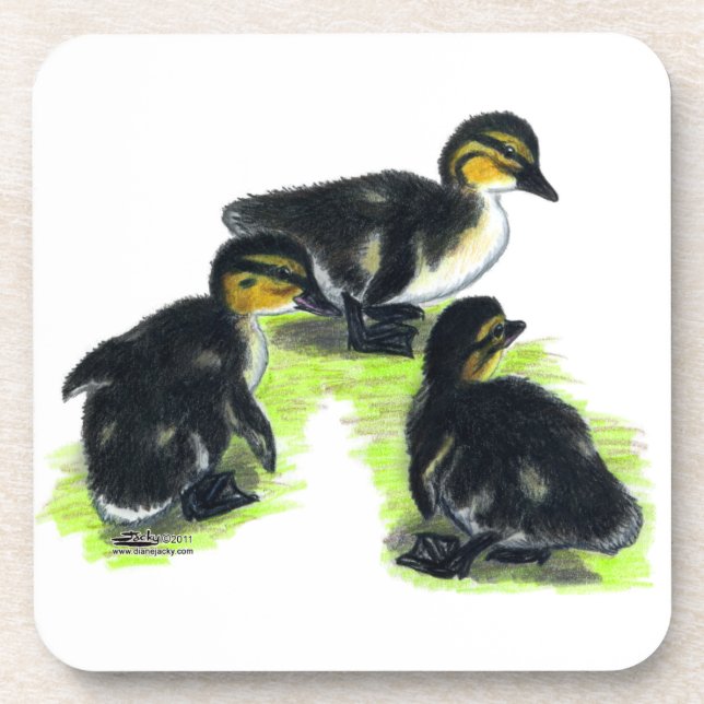 Dessous-de-verre Mallard Ducklings (Devant)