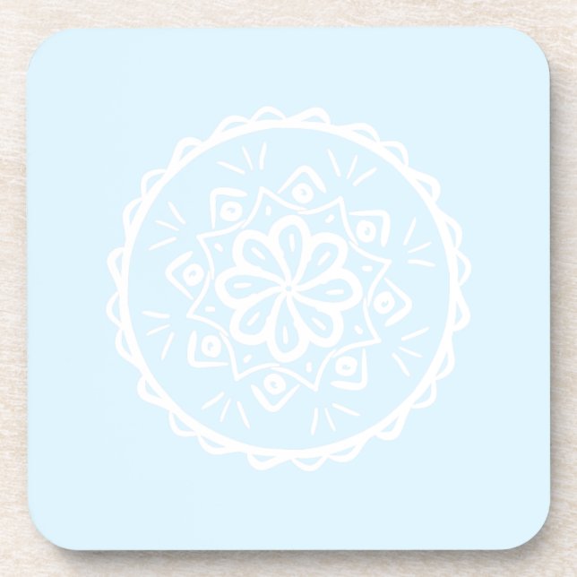 Dessous-de-verre Mandala arctique (Devant)