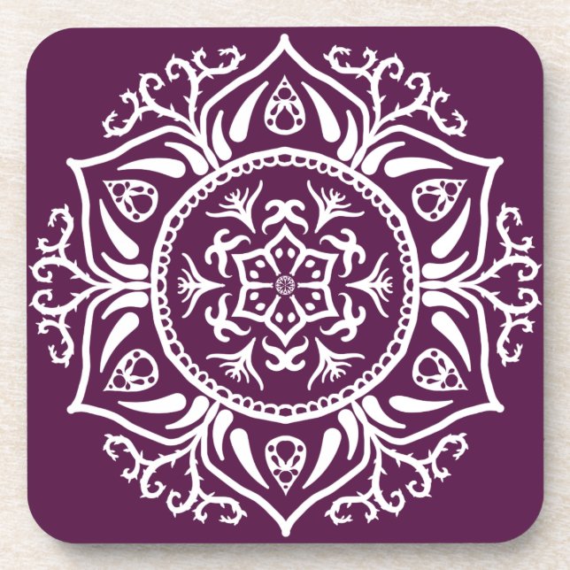 Dessous-de-verre Mandala Blackberry (Devant)