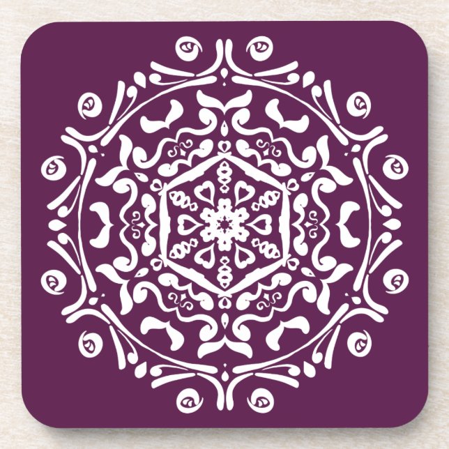 Dessous-de-verre Mandala Blackberry (Devant)