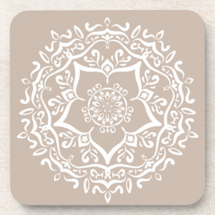 Dessous-de-verre Mandala en laine