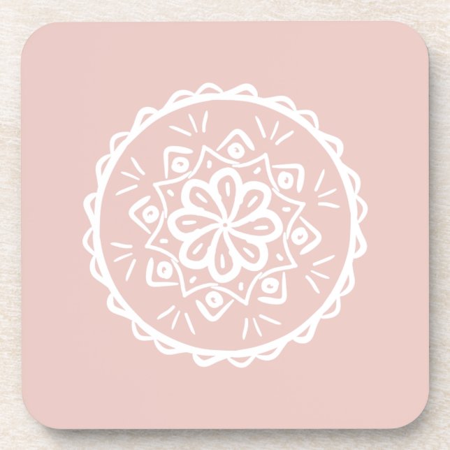 Dessous-de-verre Mandala Mallow (Devant)