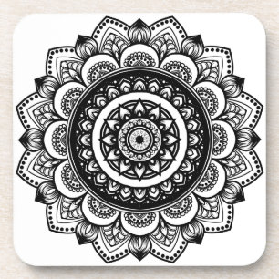 Dessous-de-verre Mandala Motif Beverage Coaster