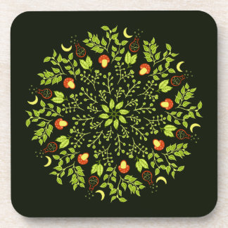 Dessous-de-verre Mandala plante feuille de champignons potion de so