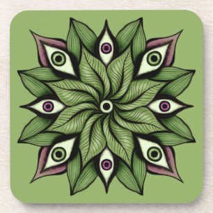 Dessous-de-verre Mandala - Trippy Floral Patal