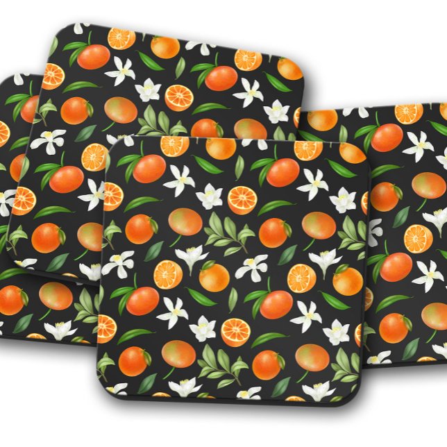 Dessous-de-verre Mandarin Fruit Coaster | Fruit Coaster Set  (Créateur téléchargé)