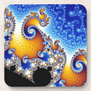 Dessous-de-verre Mandelbrot Set Satellite Double Spirale Fractale