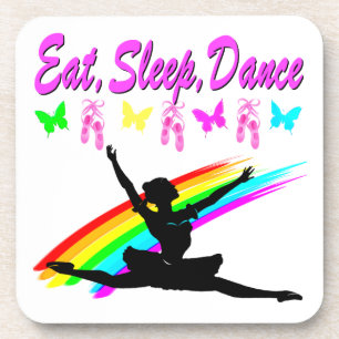 DESSOUS-DE-VERRE MANGER, DORMIR, DANSE BALLERINA DESIGN