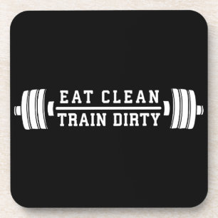 Dessous-de-verre Mangez propre, train sec - Exercice Inspirational