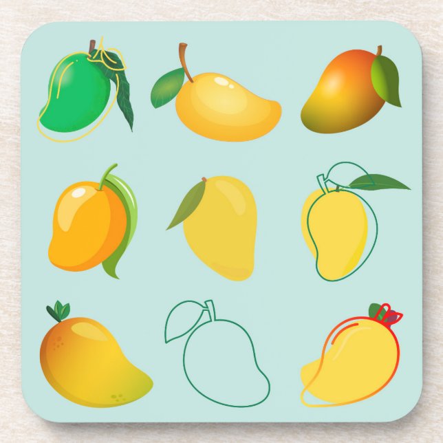 Dessous-de-verre Mangue Fraîche (Devant)