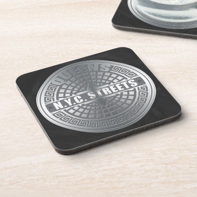 Dessous-de-verre Manhole Covers Queens (Côté gauche)