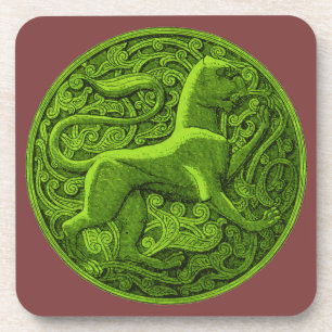Dessous-de-verre manticore en vert