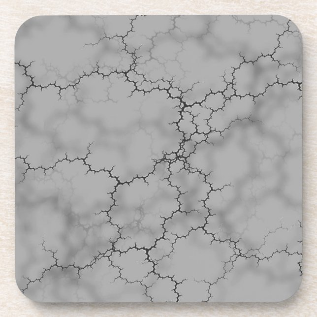 Dessous-de-verre Marbre gris foncé (Devant)