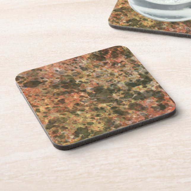 Dessous-de-verre Marbre Motif Plastique Boissons Coasters Cadeau (Côté gauche)