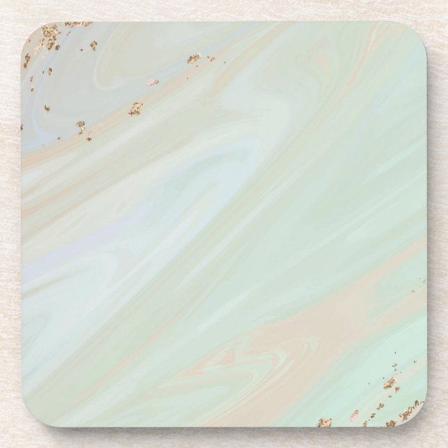 Dessous-de-verre Marbre Pastel Pierre Parties scintillant Texture A (Devant)