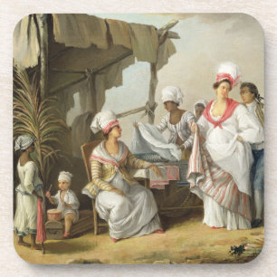 Dessous-de-verre Marché de toile, Roseau, Dominique, c.1780