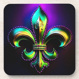 Dessous-de-verre Mardi Gras Fleur De Lis