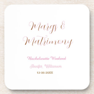 Dessous-de-verre Margs et matrimone ajouter nom date enterrement de