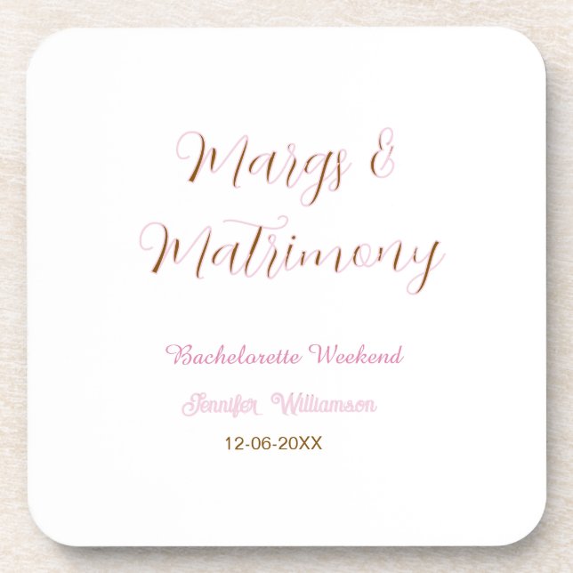 Dessous-de-verre Margs et matrimone ajouter nom date enterrement de (Devant)