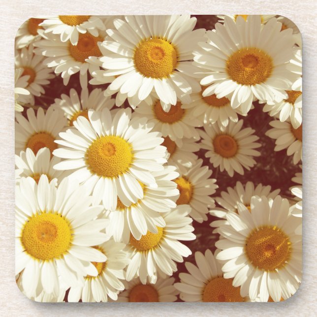 Dessous-de-verre marguerites vintages (Devant)