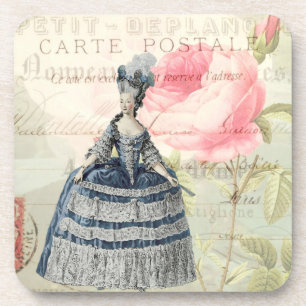 Dessous-de-verre Marie Antoinette French Accent Coasters Set
