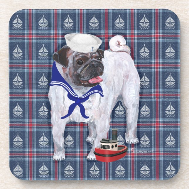Dessous-de-verre Marin Pug (Devant)