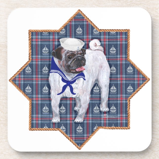 Dessous-de-verre Marin Pug (Devant)