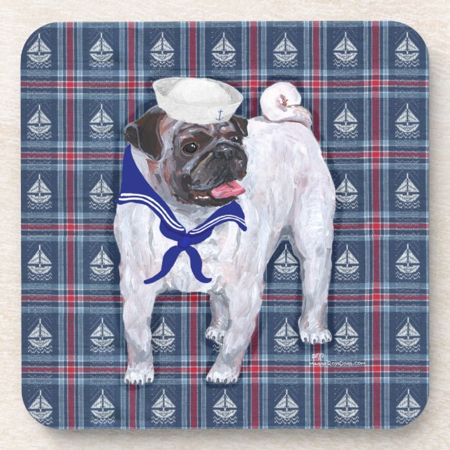 Dessous-de-verre Marin Pug (Devant)