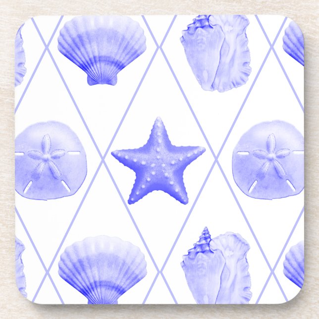 Dessous-de-verre Marines Bleus Costumes côtiers Starfish (Devant)
