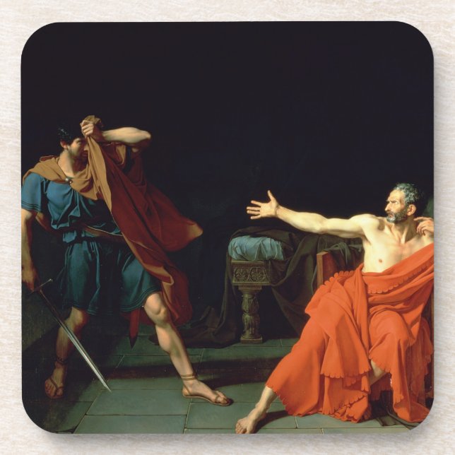 Dessous-de-verre Marius chez Minturnae, 1786 (huile sur la toile) (Devant)