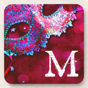 Dessous-de-verre Mascarade Masque Masque Costume Hal Monogramme Boi